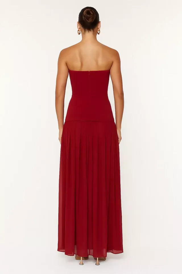 She Is Olla Nicolette Maxi Dress Raspberry Size S / AU 8