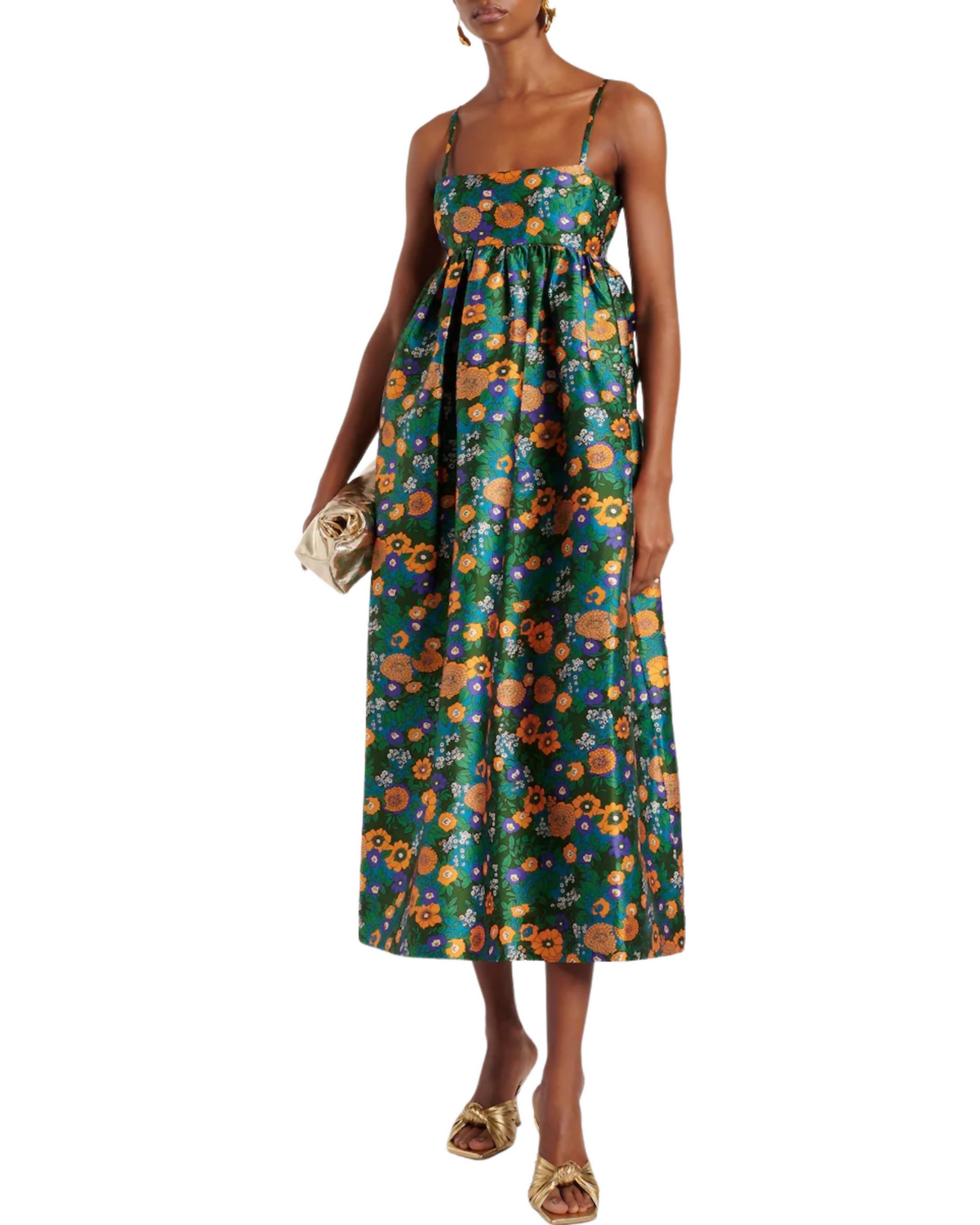 Alemais Carmine Tie Back Midi Dress