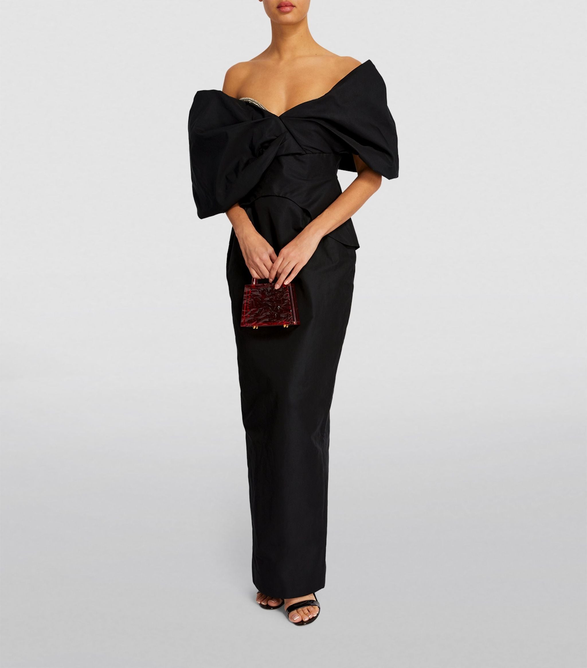 Rachel Gilbert Xavier Gown in Black