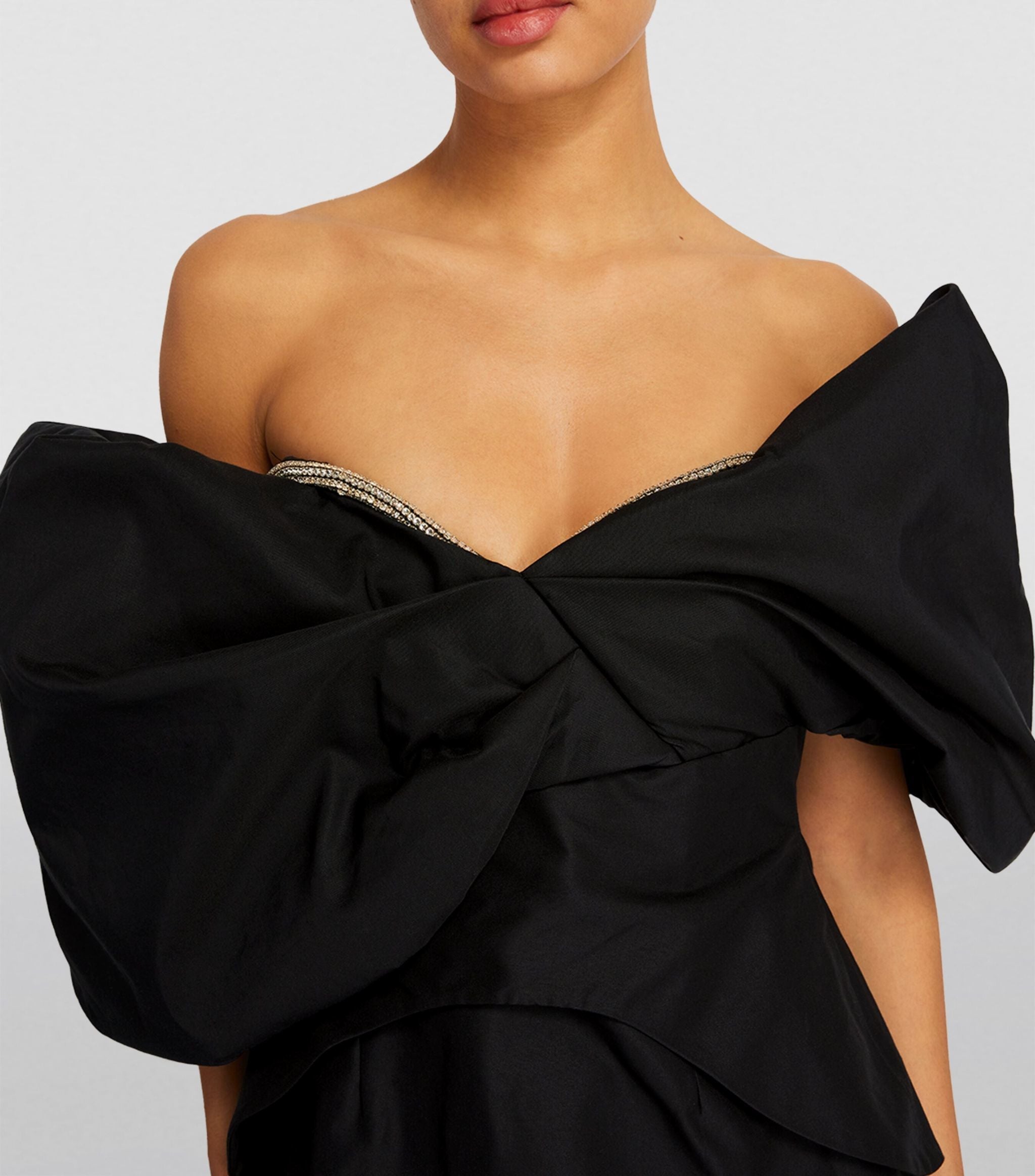 Rachel Gilbert Xavier Gown in Black