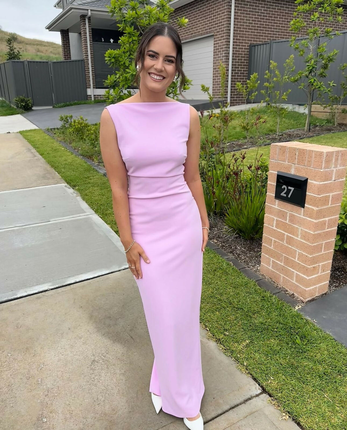 taffy pink dress Aaris