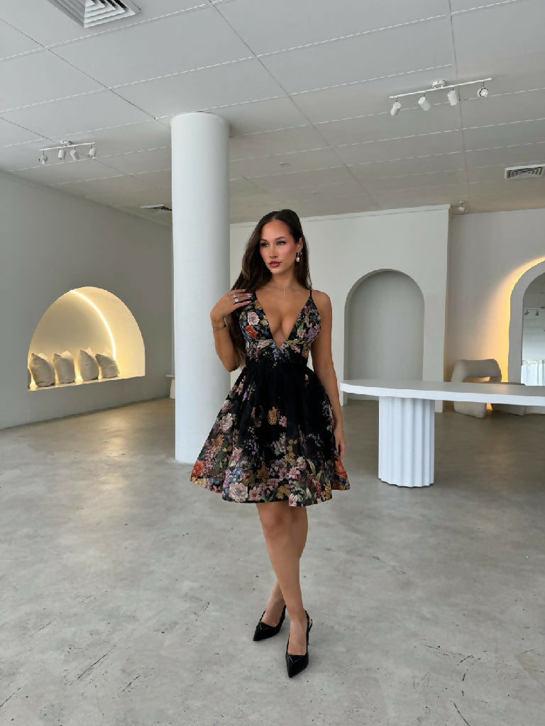 zimmermann pavilion tie-neck mini dress Pavilion V Neck Mini Dress