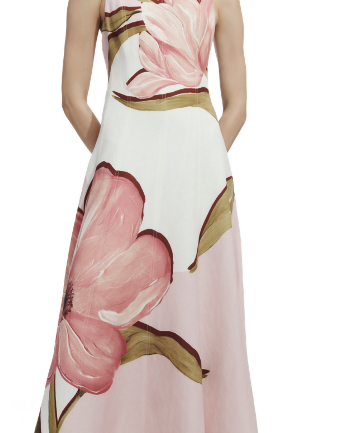 Aje Skies Maxi Dress Flourish Rose
