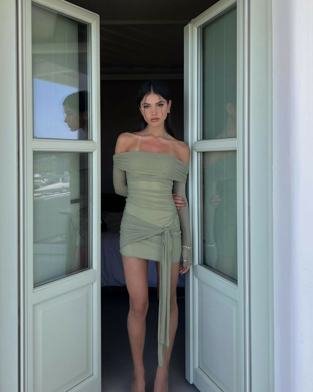 Benni Yasmin Off Shoulder Mini