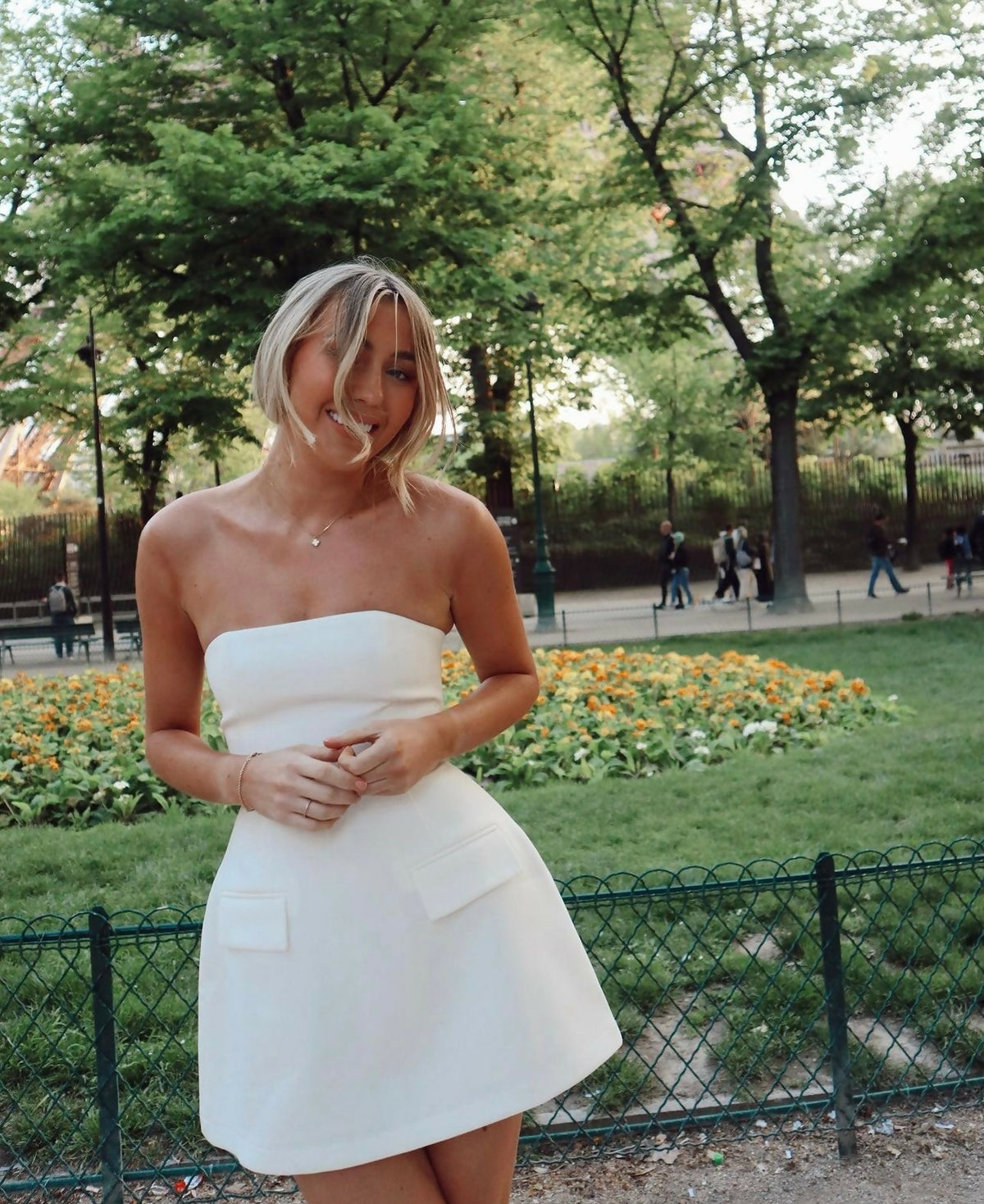 The Ultimate Muse Strapless Dress Odd Muse White The Designer Hire - Main Image