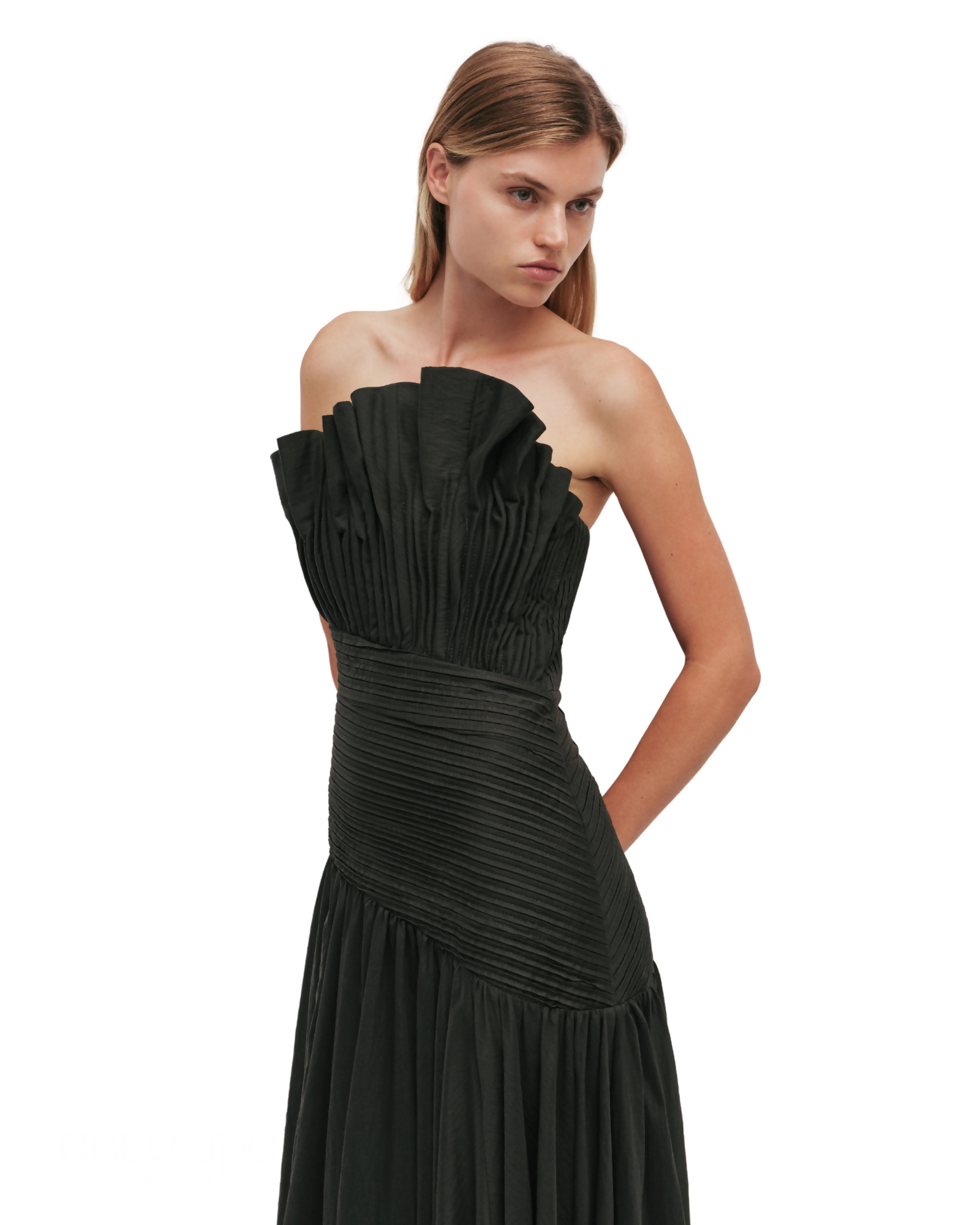 Aje Aquiline Gown Hunter Green Size 10 & 14
