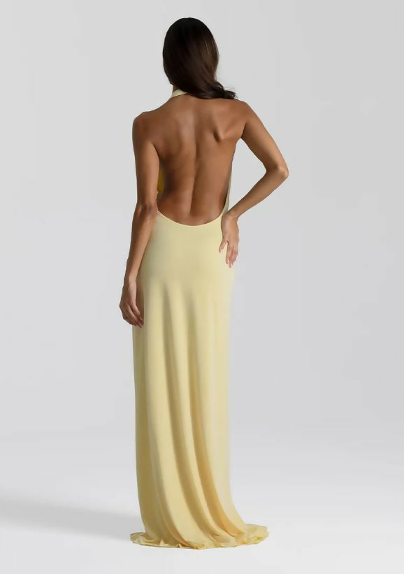 Natalie Rolt Winona Gown in Lemon Size 6, 8, & 10