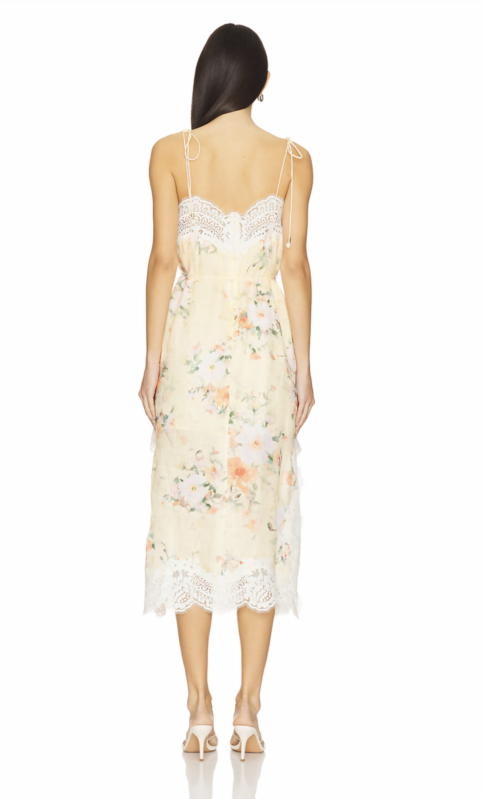 chinese dress ladies Zimmermann Everley Lace Trim Slip Dress size 3 / AU 14