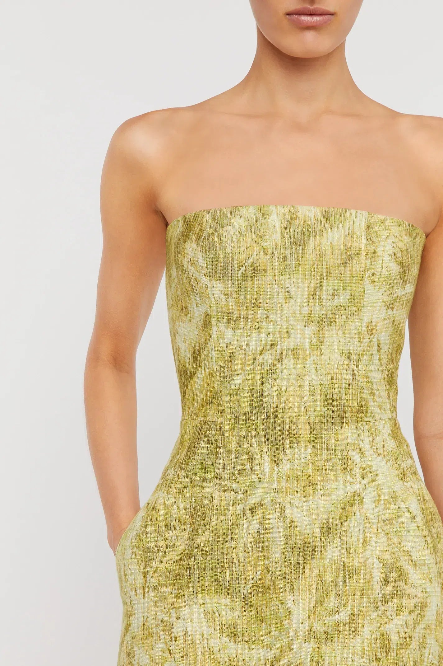 Scanlan Theodore Tinsel Linen Dress Print
