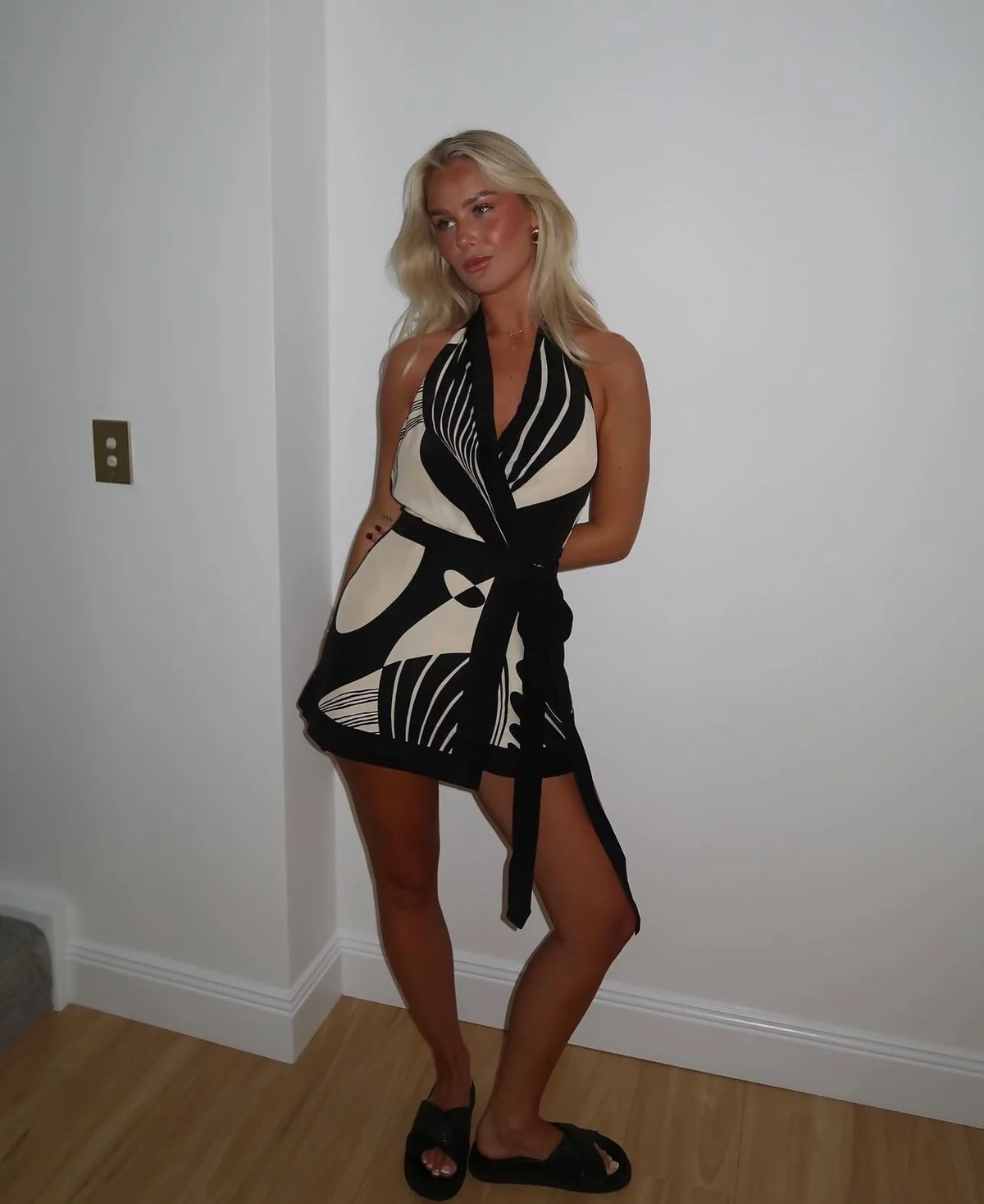 SIR the Label Realisme Wrap Mini Dress