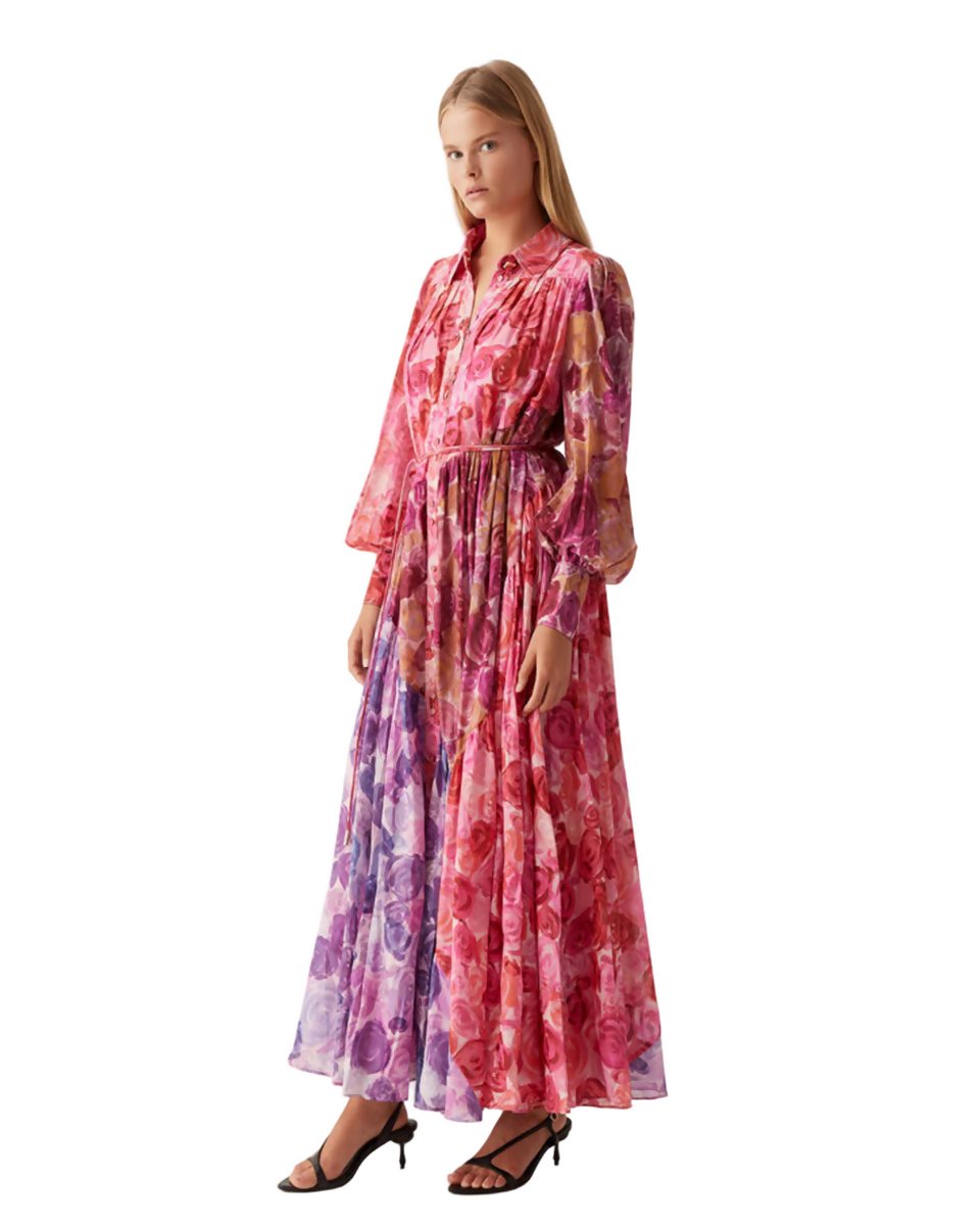 Aje Collision Smock Maxi Dress Size 6 & 10