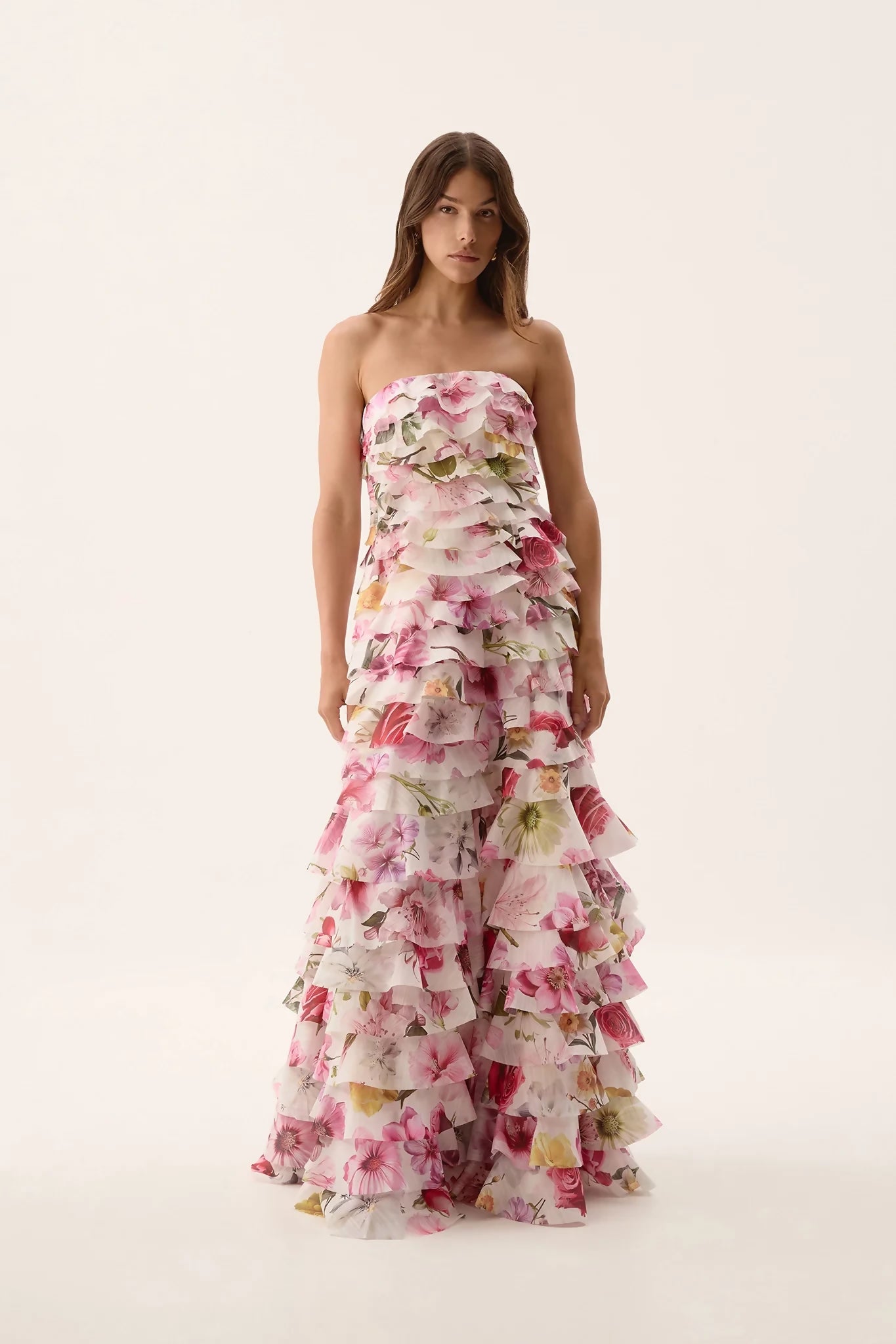 Aje Fleur Pleated Gown Size 6