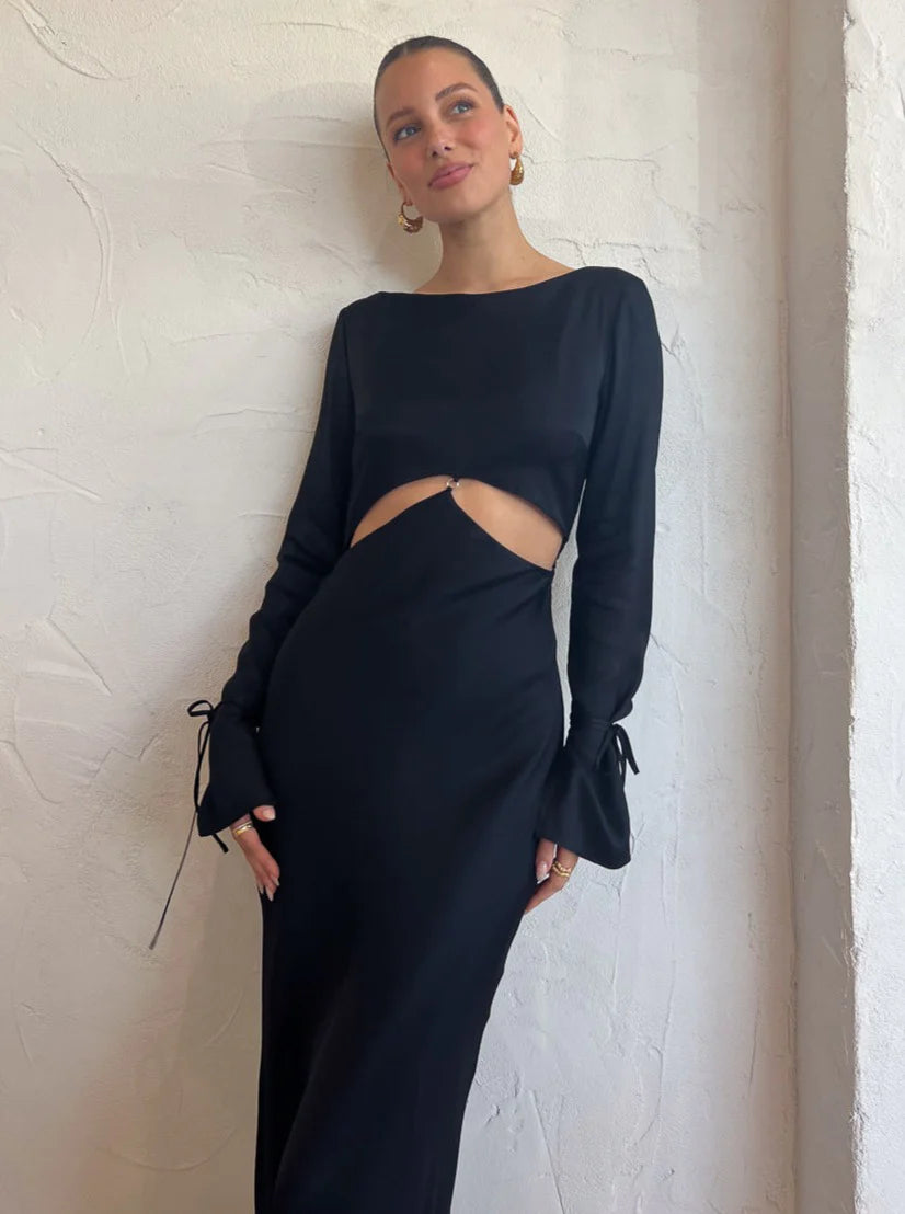Bec & Bridge Diamond Days Long Sleeve Maxi Dress
