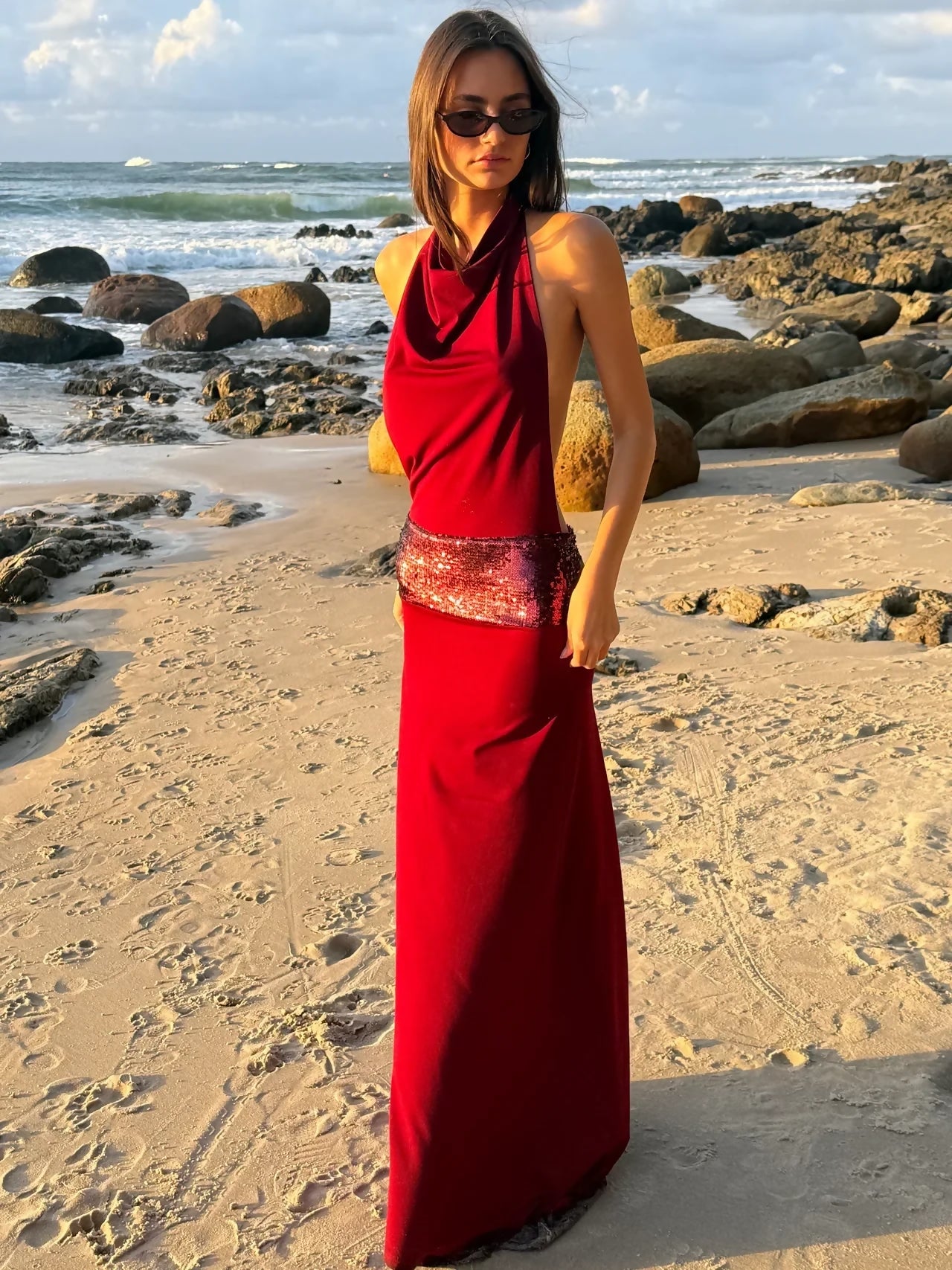 Ance Gria Adele Wine Gown Size XS