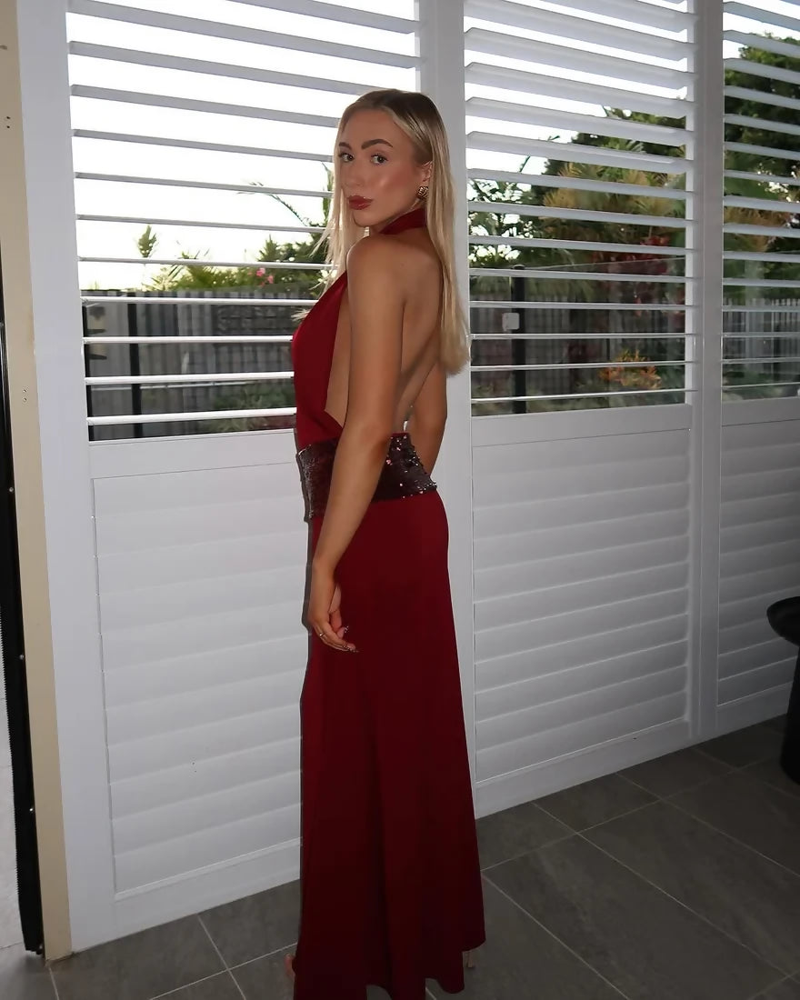 Ance Gria Adele Wine Gown Size XS