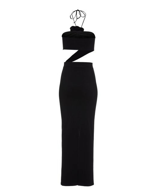 Magda Butrym Floral Asymmetrical Cutout Gown