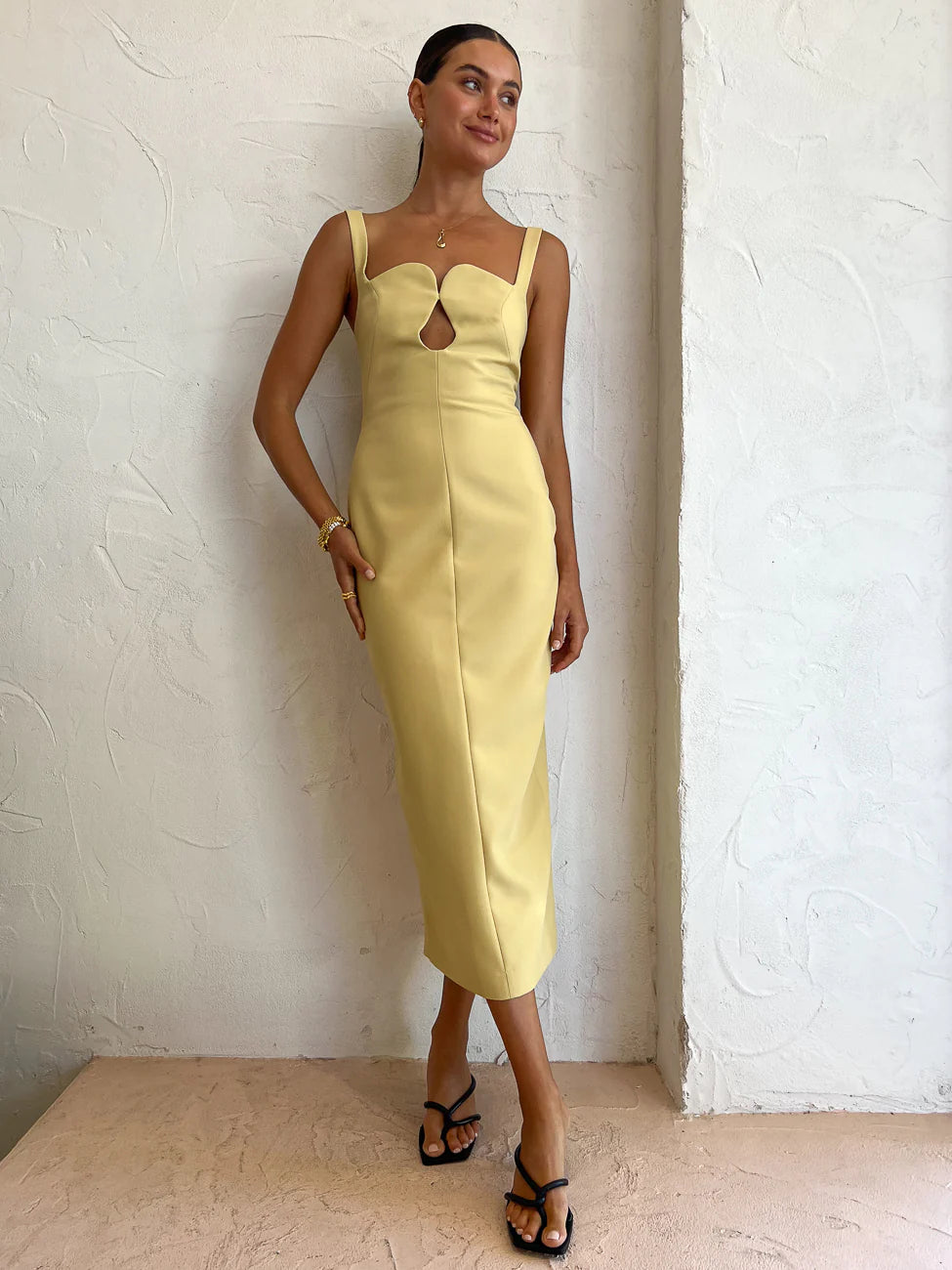 Camilla And Marc Brixton Dress in Mustard Yellow