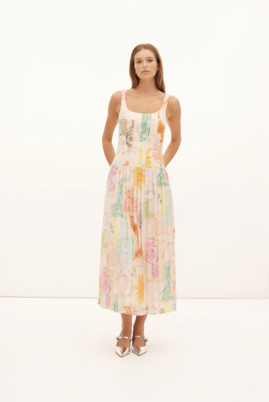 Kate Ford Ethelinda Pleated Corset Dress size 4/AU14 | The Designer Hire