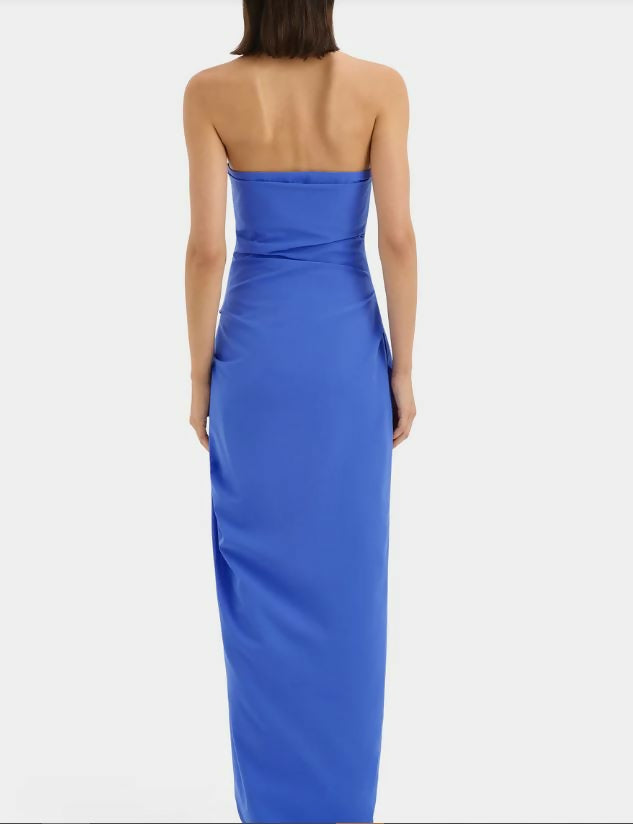 Sir Sol Strapless Gown in Cobalt Size 8, 10, & 12