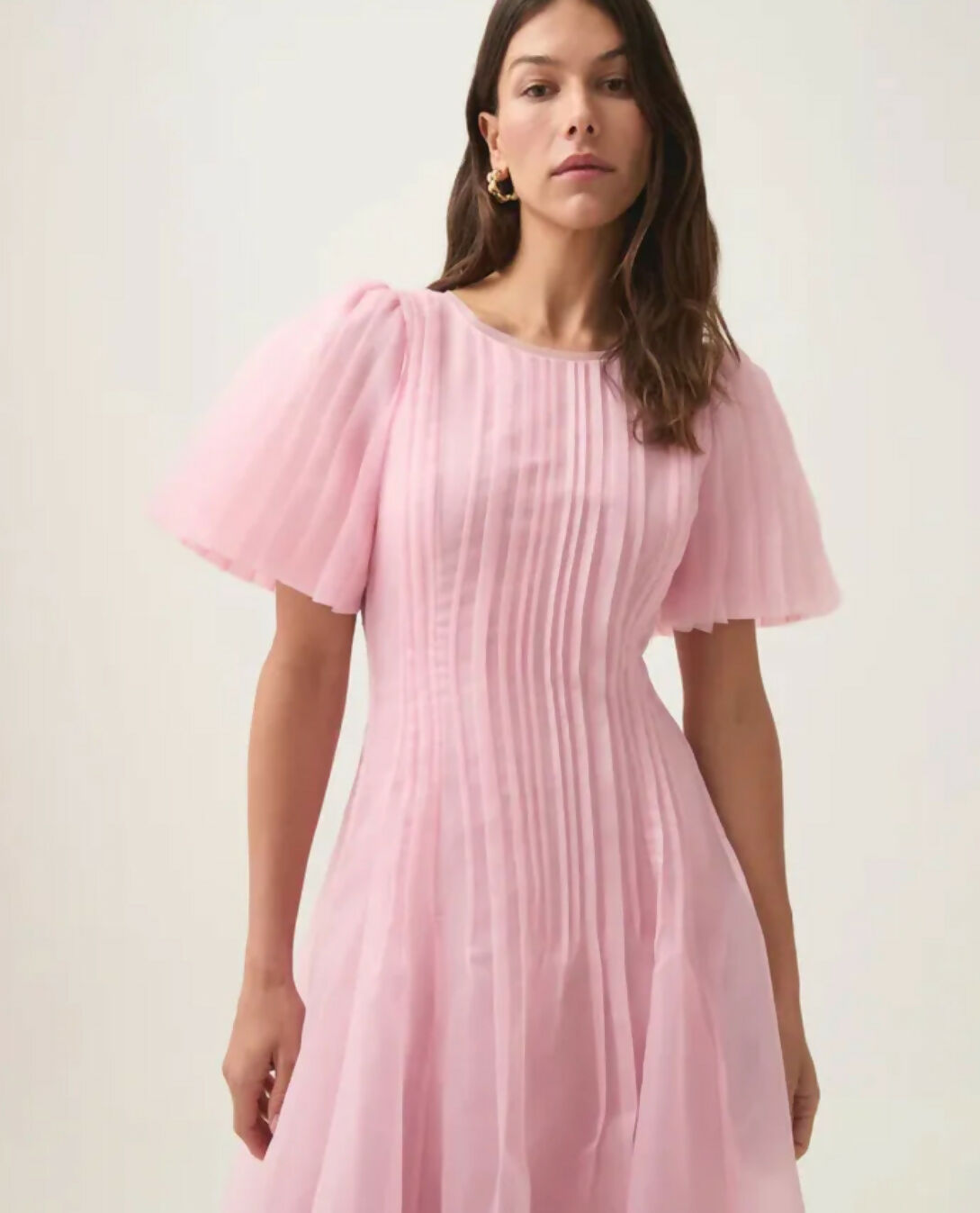 Nova Pleated Midi Dress Size 8, 10, 14 & 16 | The Designer Hire