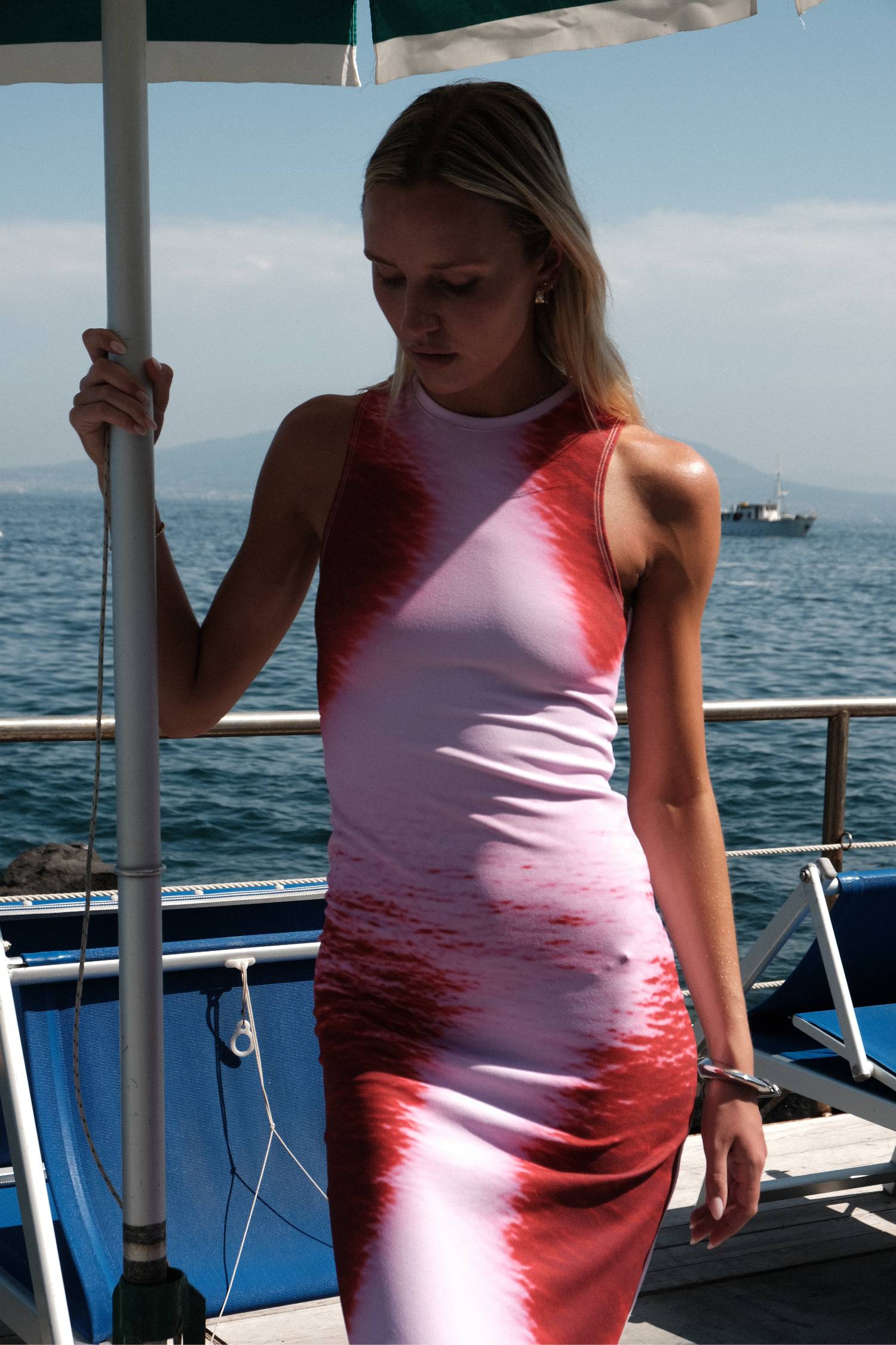 With Harper Lu Racer Dress - Isola Ocean