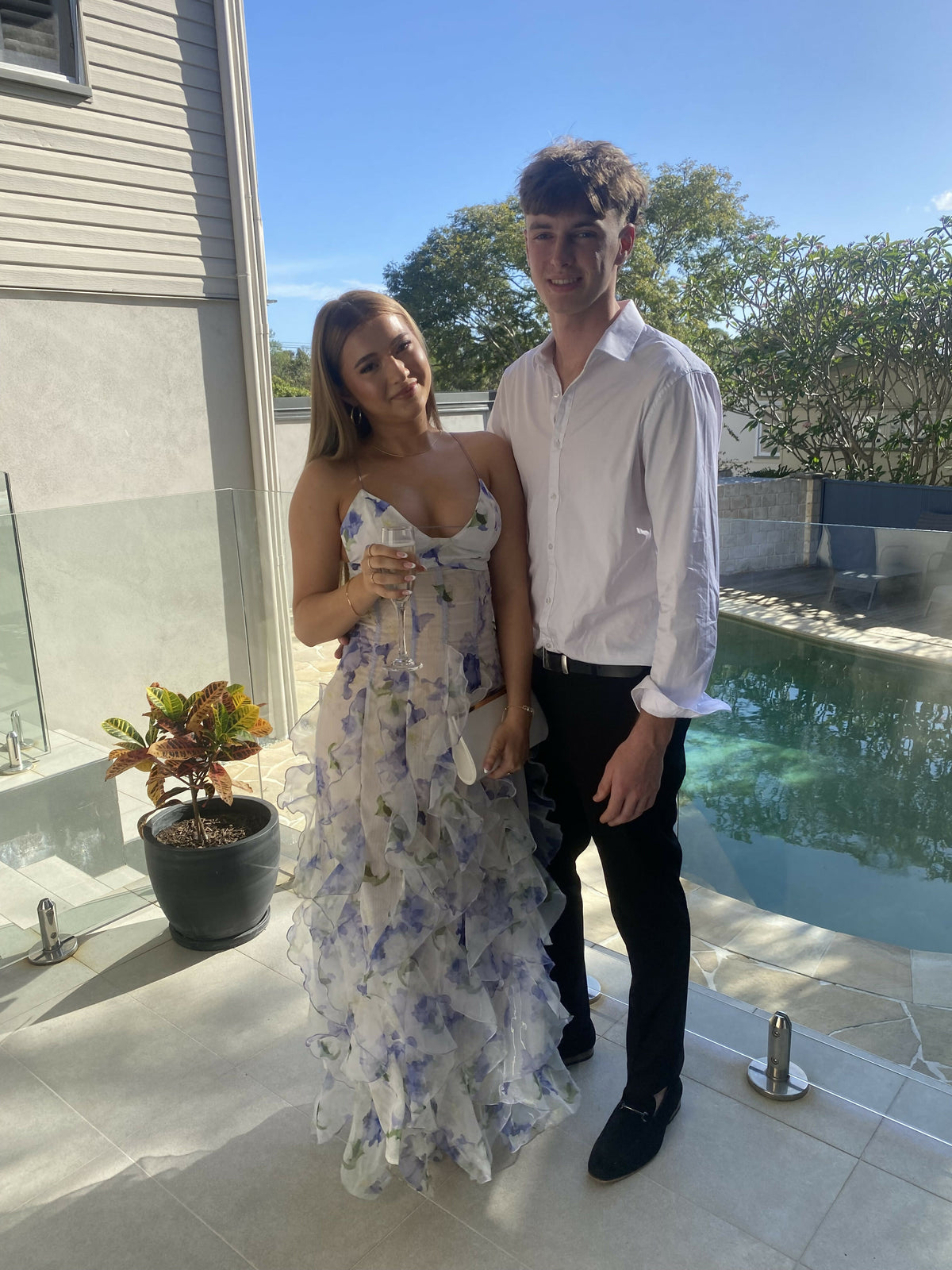 iris flower maxi dress menti Menti Iris Flower Maxi Dress