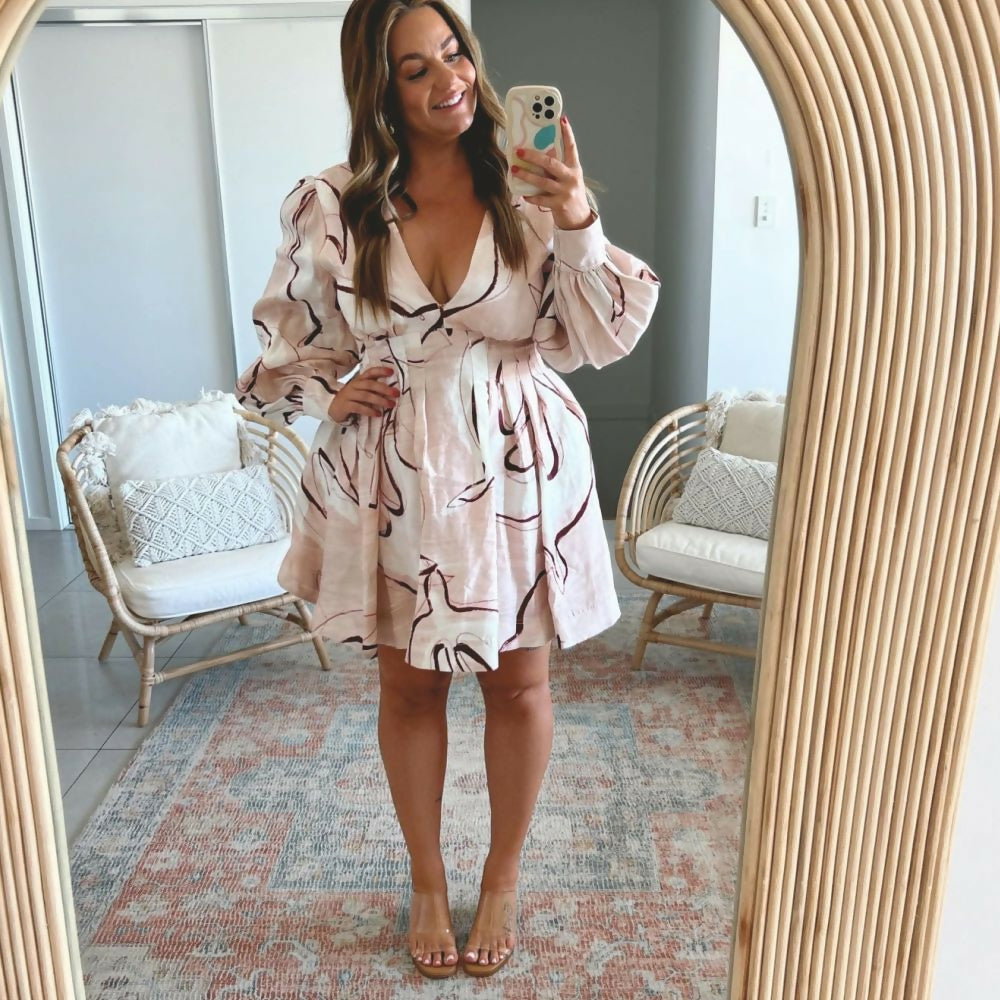 aje amelia plunge mini dress AJE Amelia Mini Dress