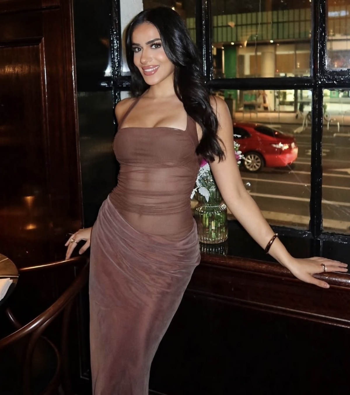 benni brown dress Benni Gina Maxi Dress in Chocolate Brown main image 0