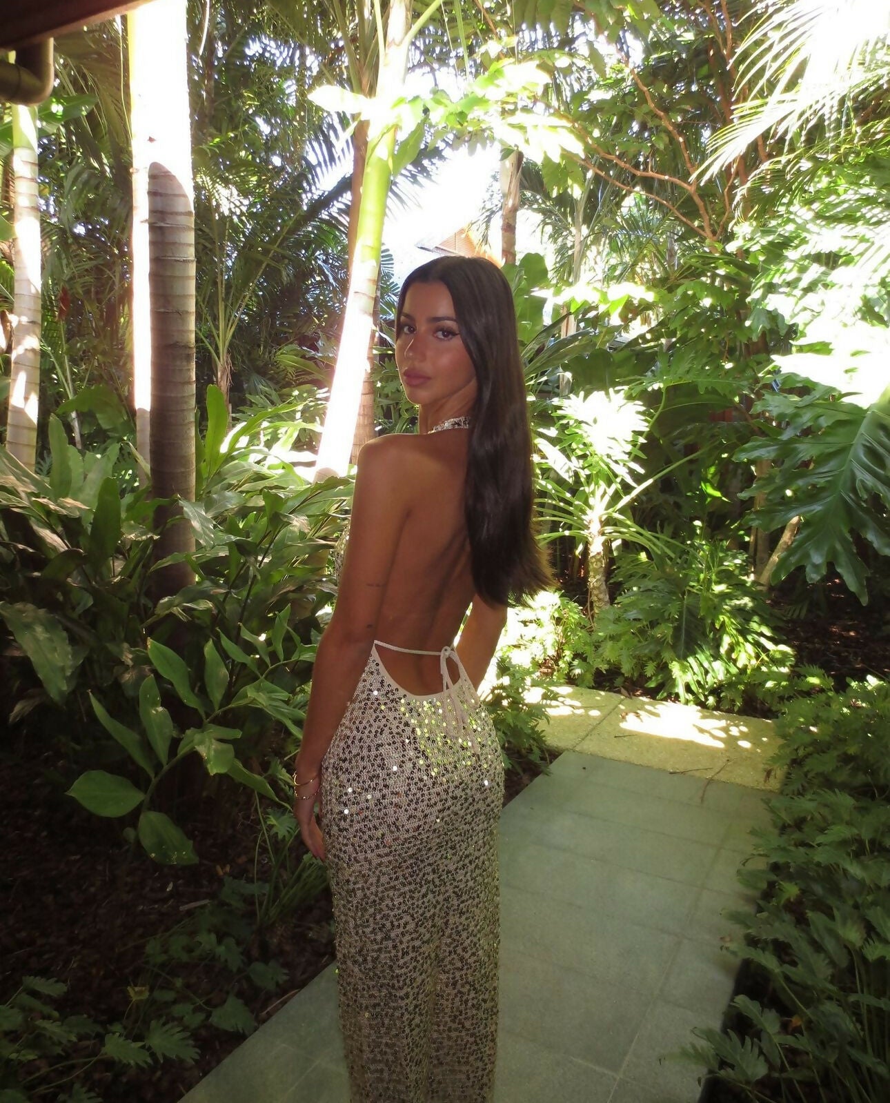 Monday Swimwear Catania Champagne Sequin Gown