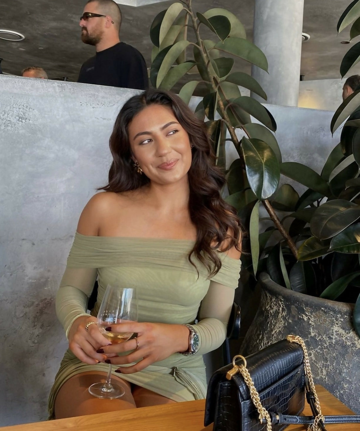 Benni Yasmin Off the Shoulder Mini