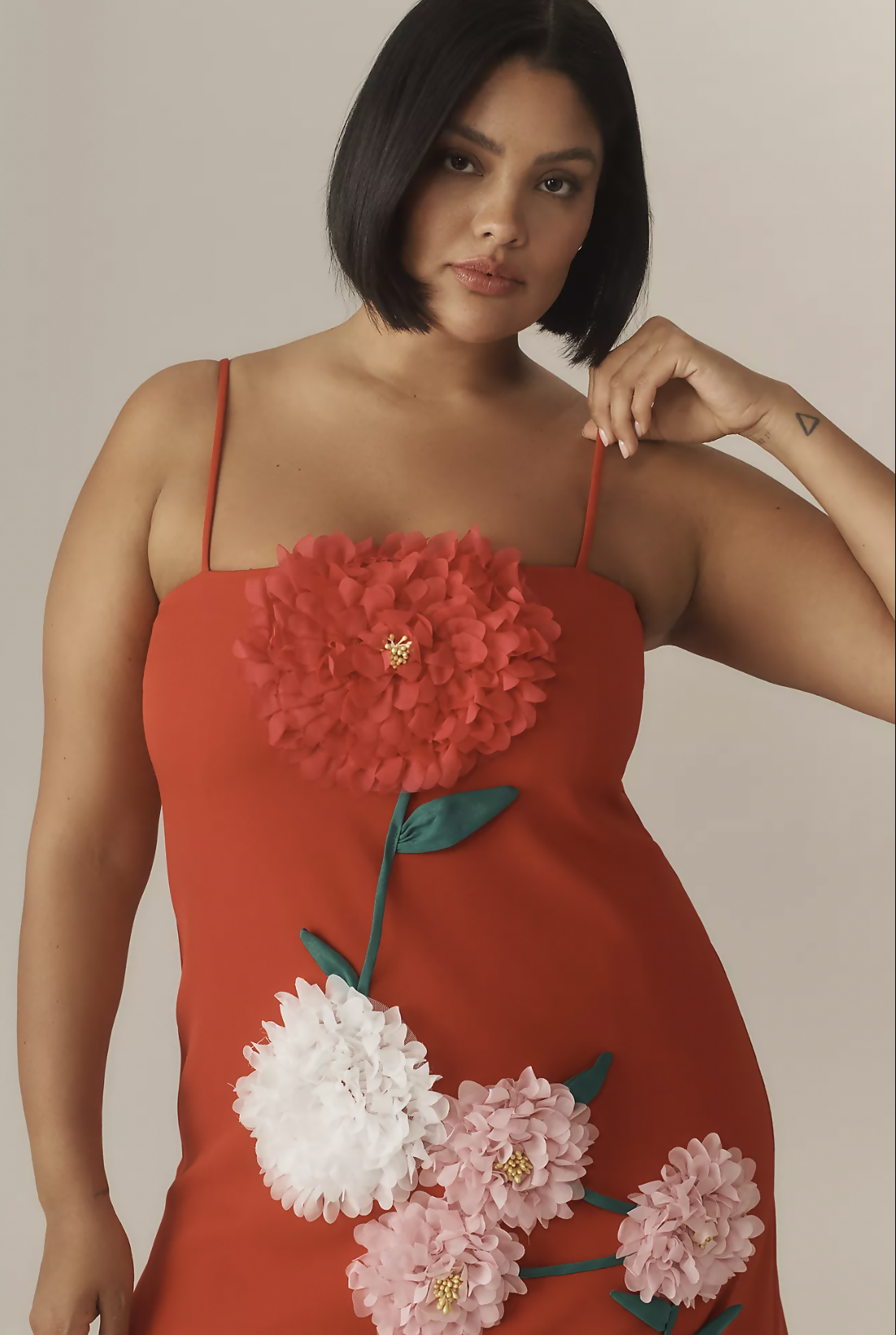 Elliatt Buttercup Embroidered Maxi Dress In Red XL/ AU14-16