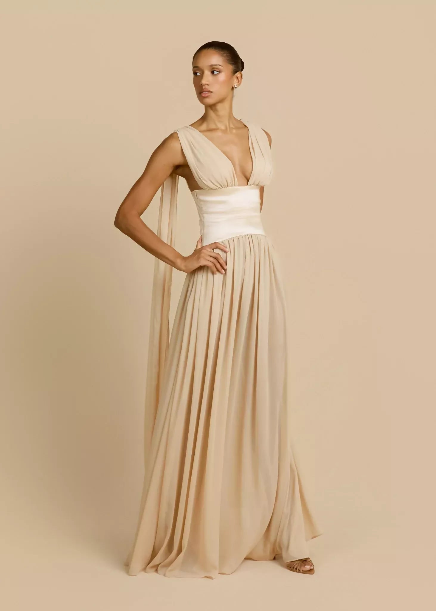 Arcina Ori Ramona Dress - Champagne Size S
