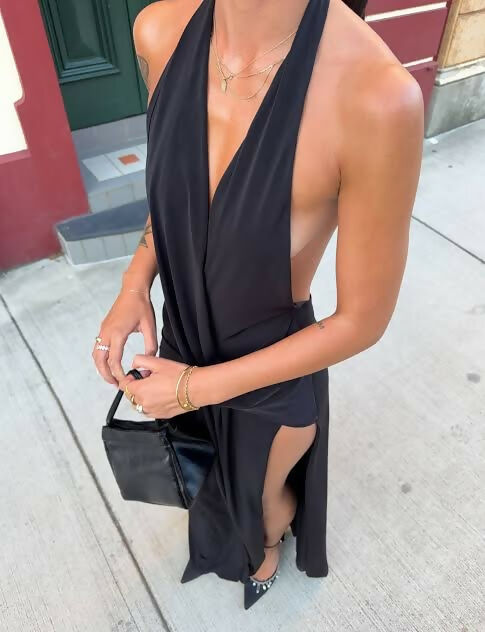 Natalie Rolt Winona Gown in Black Size 0