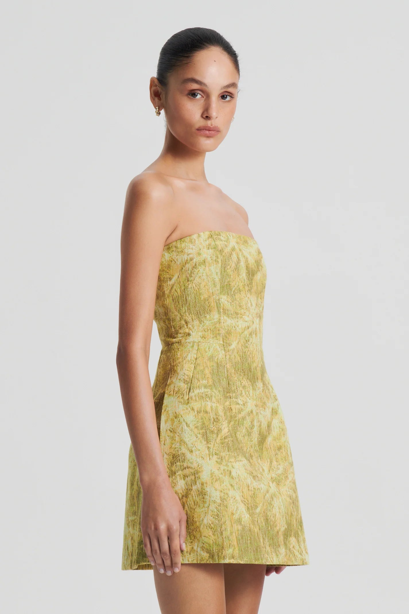 Scanlan Theodore Tinsel Linen Dress Print