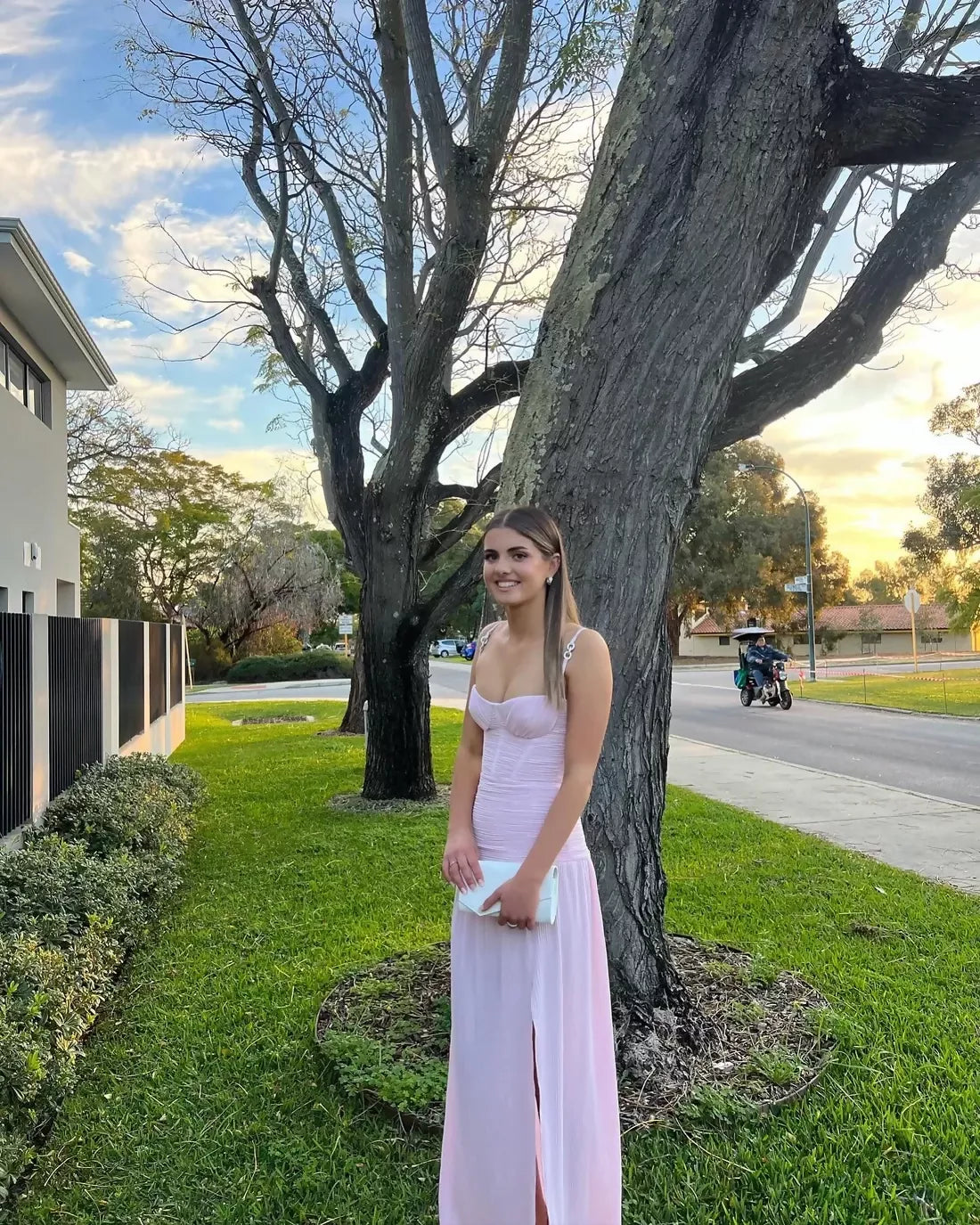 strapless open back dress Manning Cartell Double Time Pleat Dress in Blue Acqua Spritz – Hills Shire  Hire