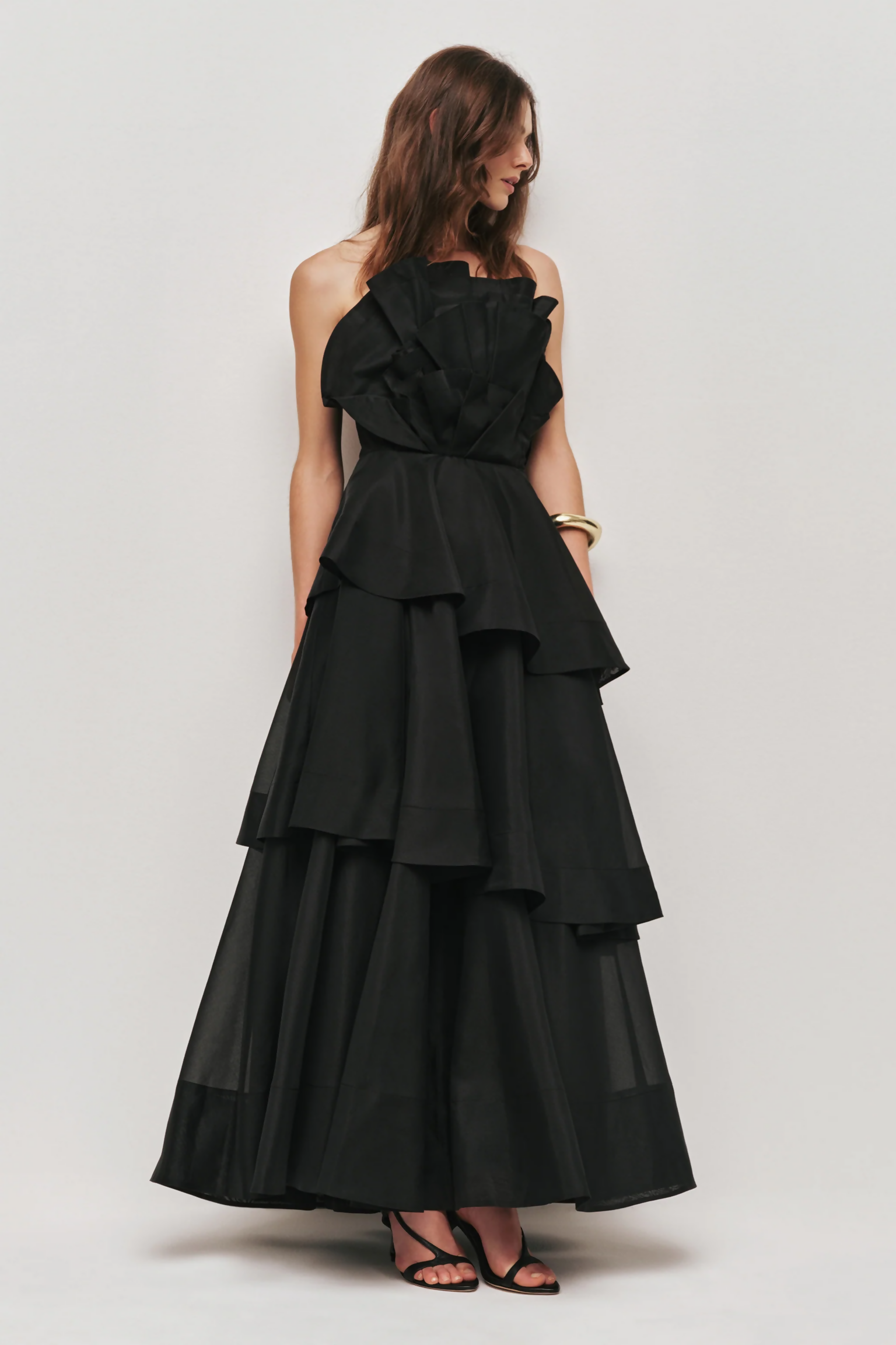 Aje Selestia Gown in Black Size 14