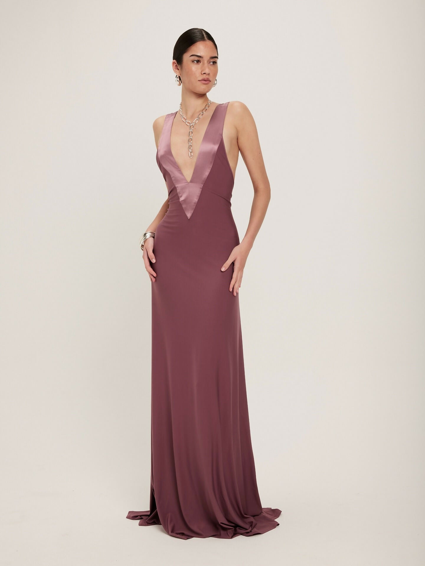 Ance Gria Rosa Gown in Mauve Size XS