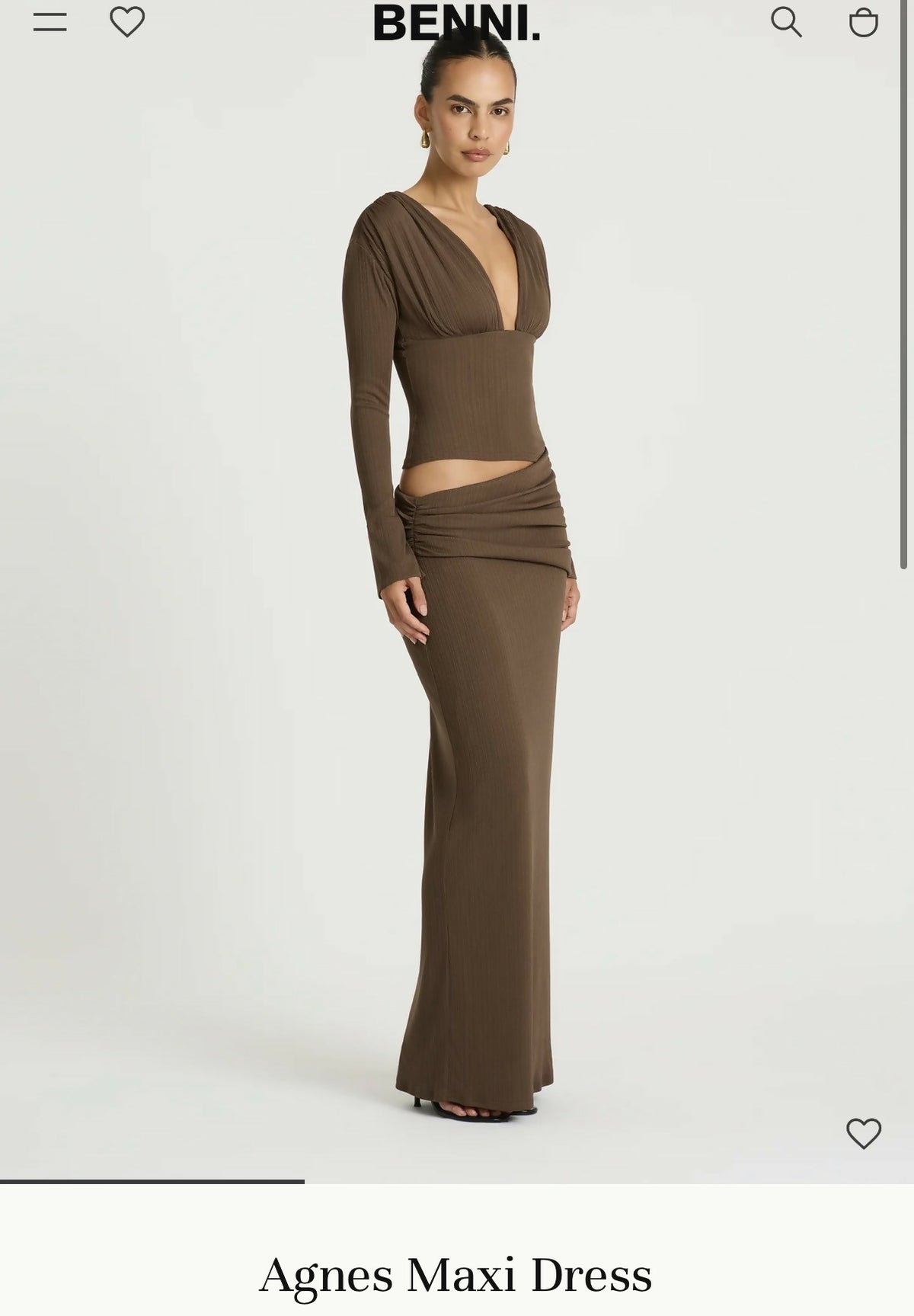 Benni Agnes maxi dress Size Small