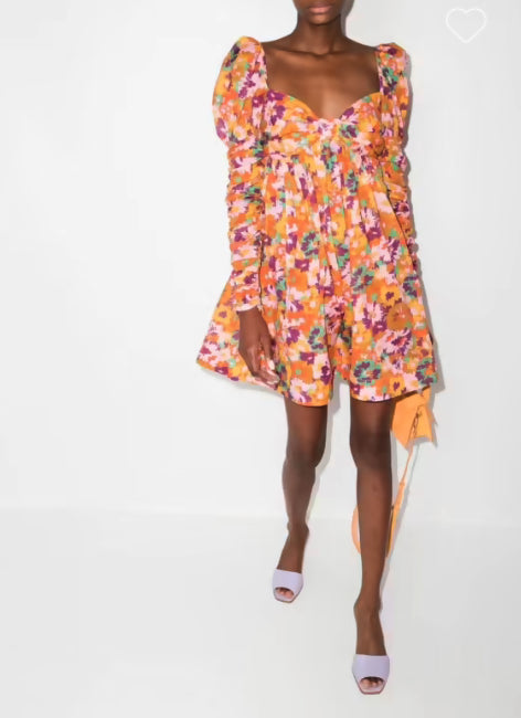 Zimmermann Violet Twist Floral Mini