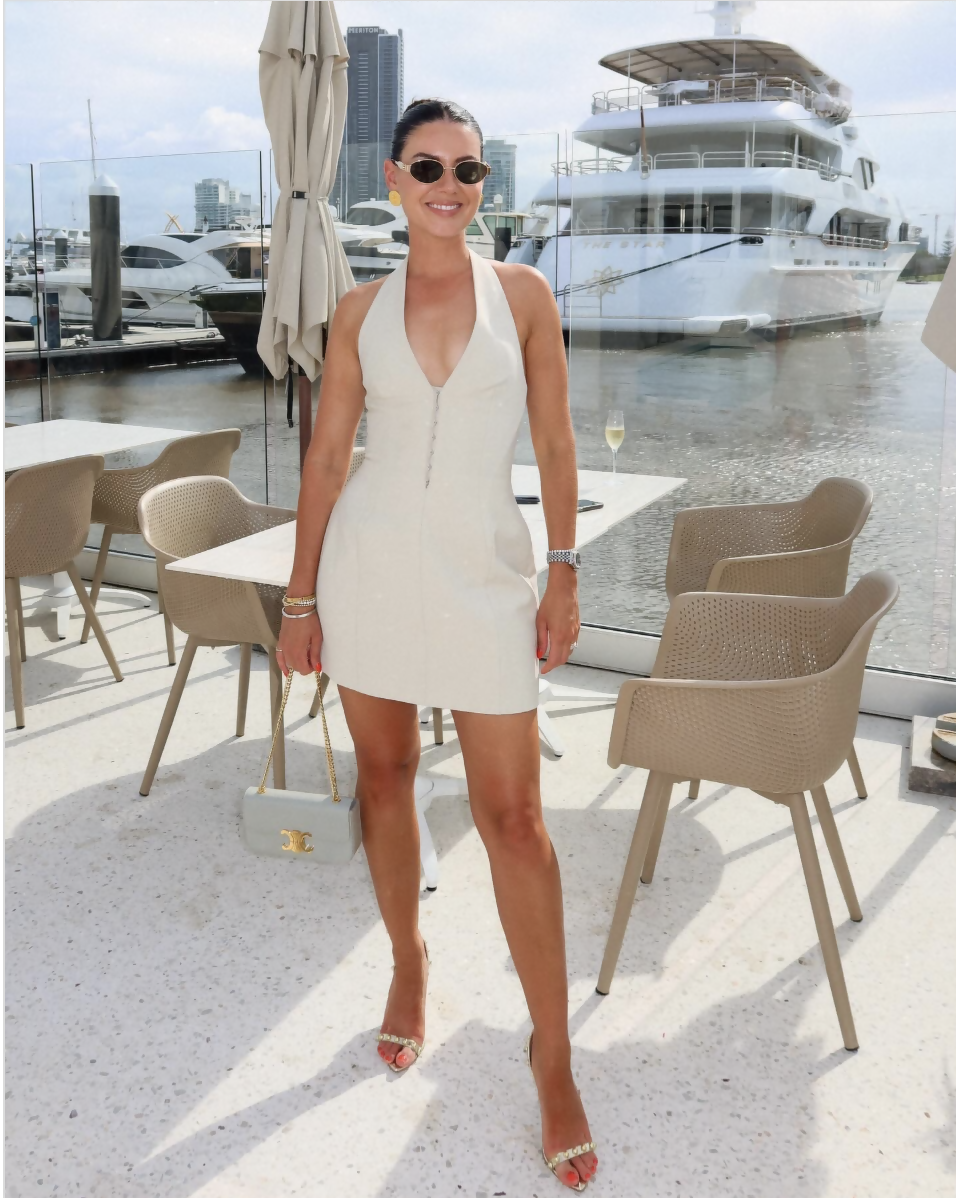 mini camilla beach dress Al Manial Palace Memoirs twist-front crystal-embellished linen and silk-blend mini dress - blue