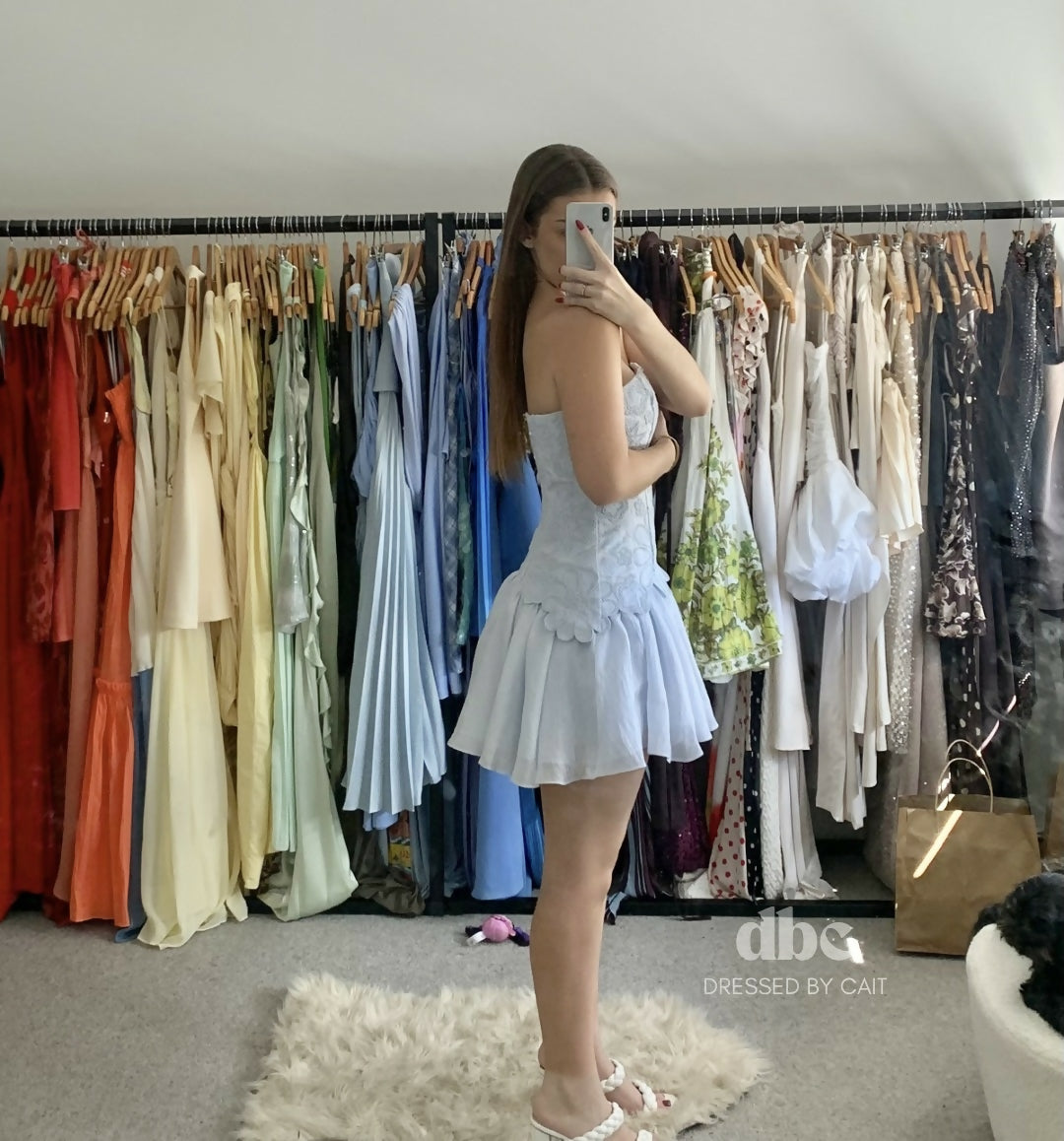 AJE Gia Embroidered Mini