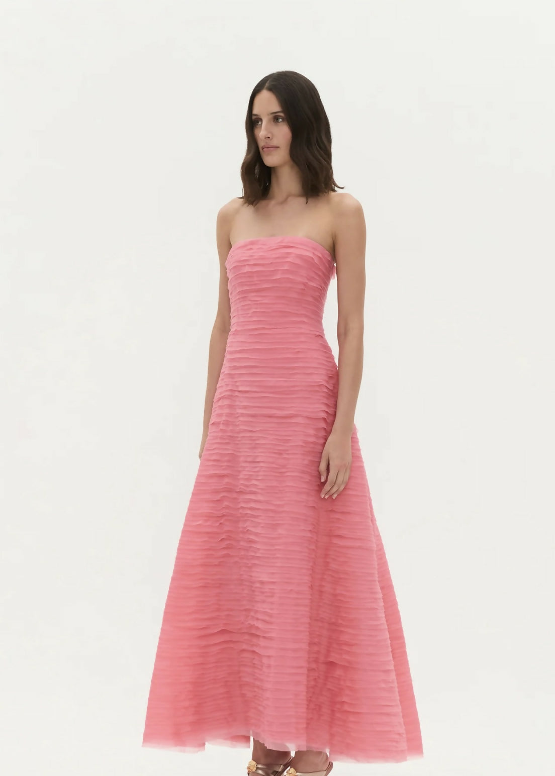 Soundscape Maxi Dress in Guava Pink Sizes 10 & 12