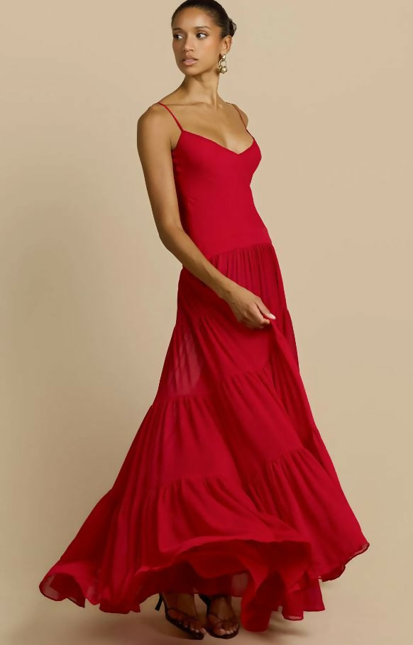 Arcina Ori Delphina Dress in Red Size 8/S & Size 10/M