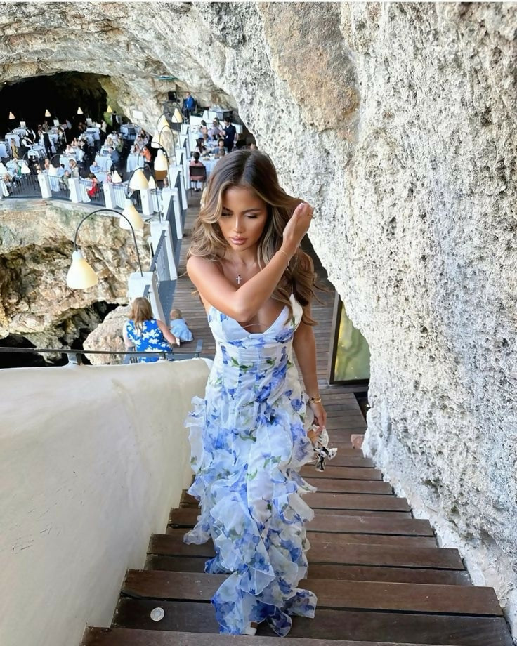 Iris Flower Maxi Dress | The Designer Hire
