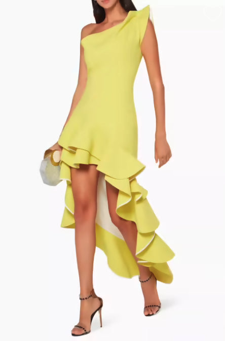 Maticevski Flamenco Ruffle Dress