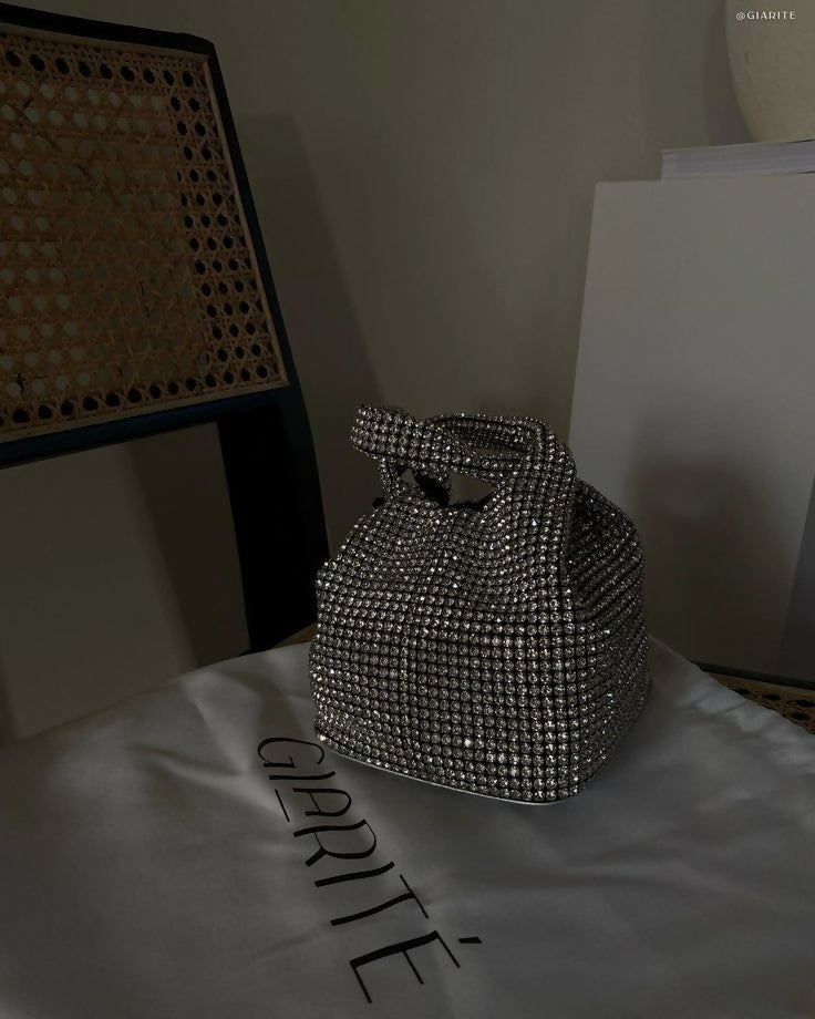 Giarite Brilly Crystal Mini Bag Silver