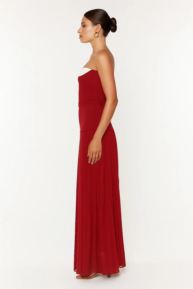 She Is Olla Nicolette Maxi Dress Raspberry Size S / AU 8