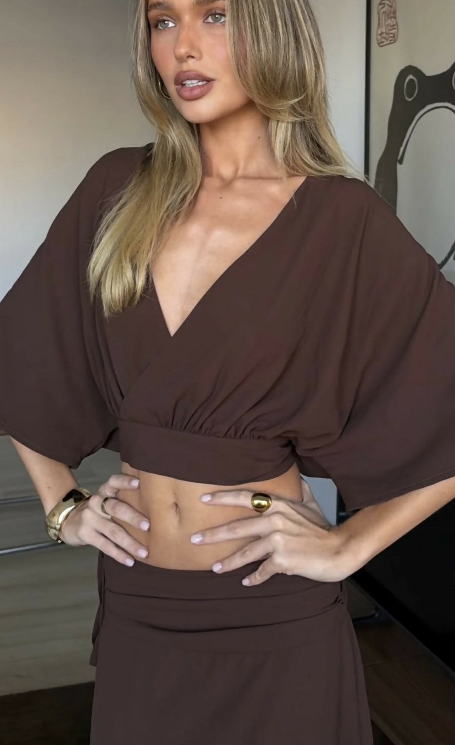 Myla top and Delilah maxi skirt Size S