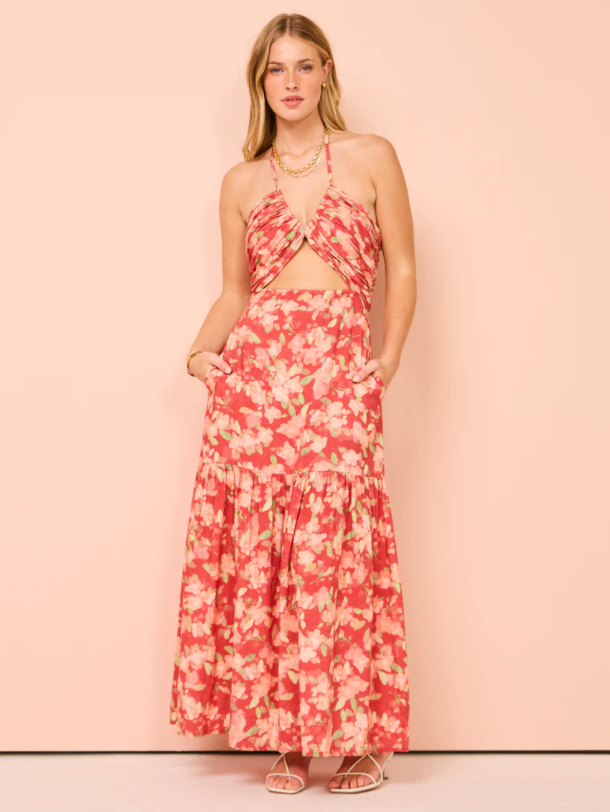 Peony Reminisce Maxi Dress in Sourvenirs