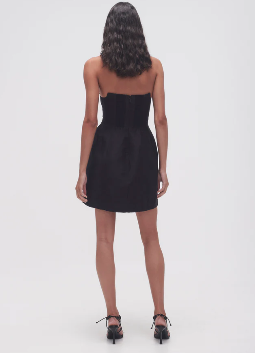 Aje Baret Strapless Mini Dress
